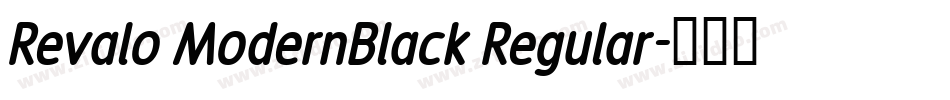 Revalo ModernBlack Regular字体转换
